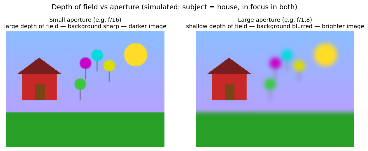 Depth of field vs aperture